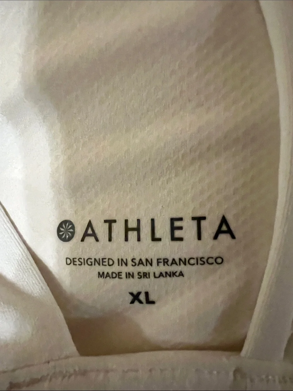 Athleta White Seamless Strappy Sports Bralette